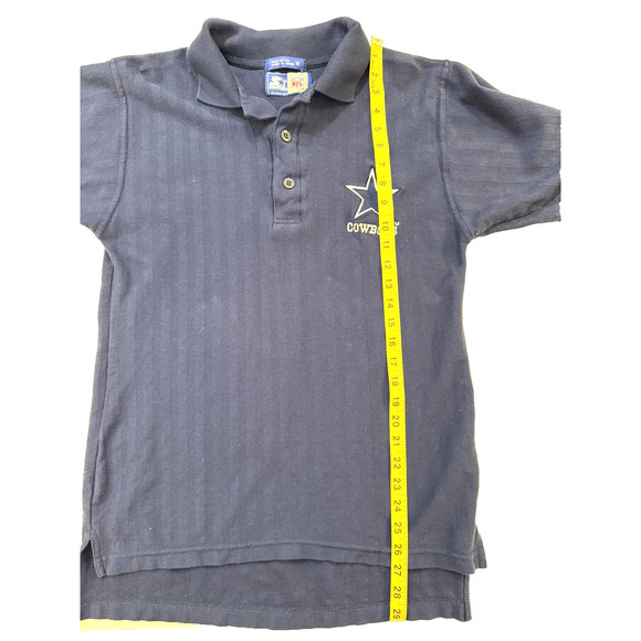 Vintage Dallas Cowboys Shirt Mens Medium Blue NFL Football Polo Starter 90s - Picture 6 of 7